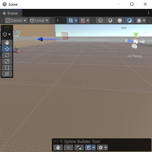 Local grid displayed on the Y axis