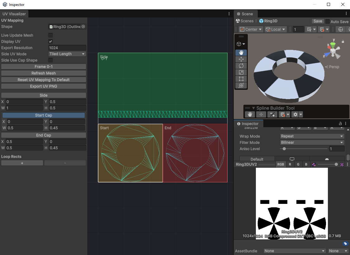 OutlineBezierShape UV viewer