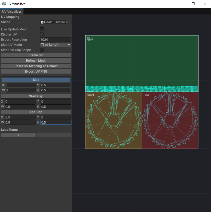 ShapeBuilder UV visualizer editor window