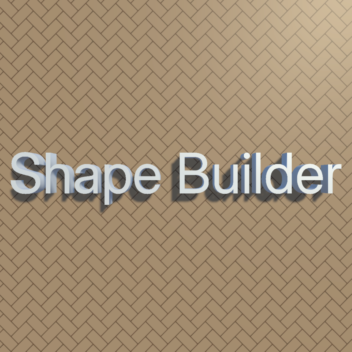 Final ShapeBuilder 3D text render