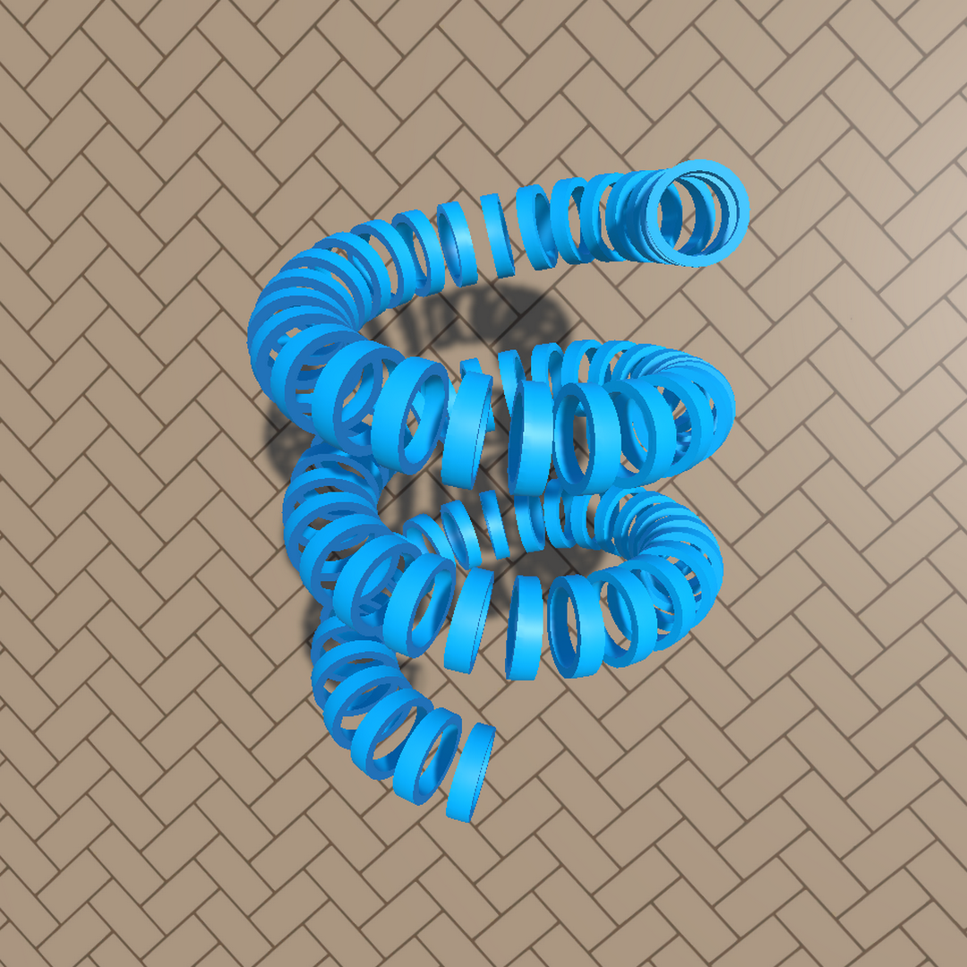 Final strip geometry render